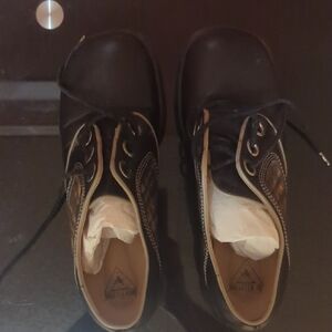 Black/Plaid Derby Shoe